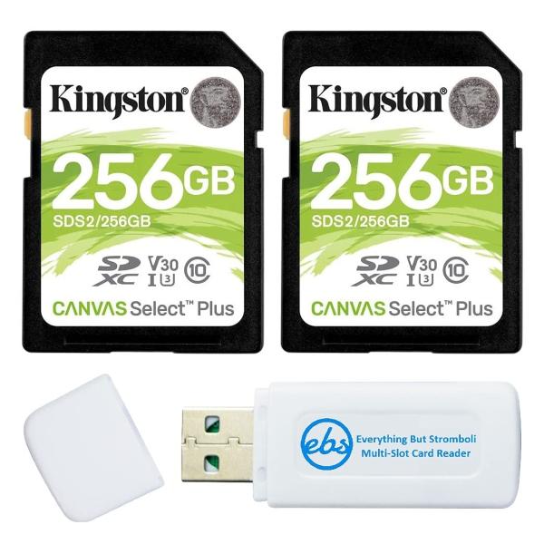 Kingston Canvas Select Plus 256GB SDメモリーカード カメラ用 (...