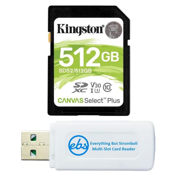 Kingston 512GB SDメモリーカード キャンバス セレクト プラス SDXCカード カメ...