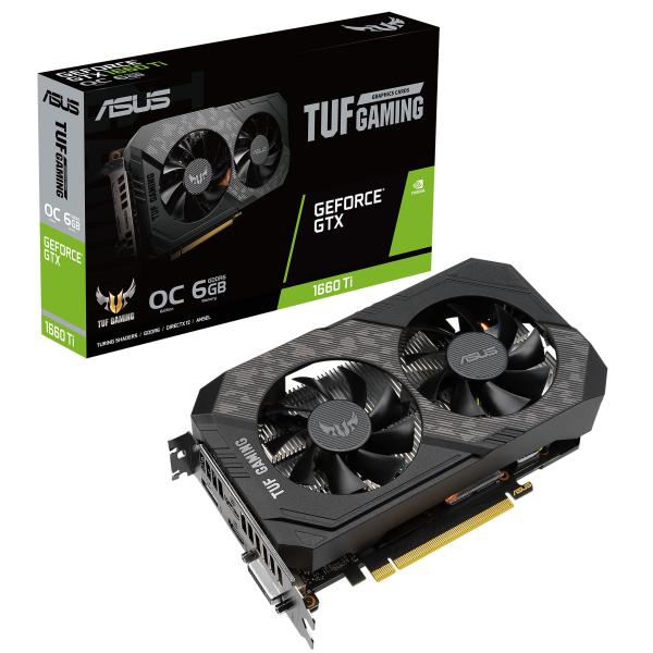 Asus グラフィックスカード TUF-GTX1660TI-O6G-EVO-GAMING グラフィッ...