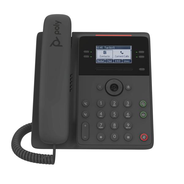 Poly (Plantronics + Polycom) 電話 2200-49825-025 携帯電...