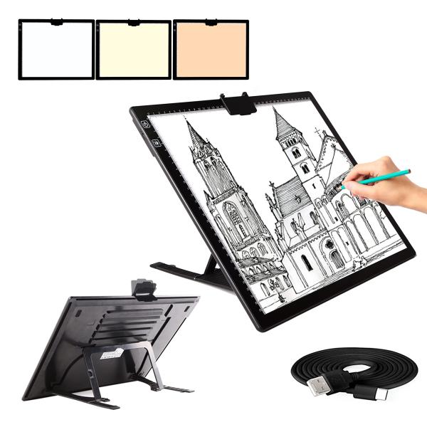 A3 Light Pad, Elice Tracing Light Box 3 Colors Mod...