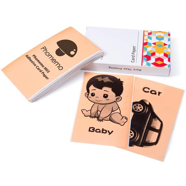 Phomemo M03 Soft Card Paper 3 Inch Gift Adhesive T...