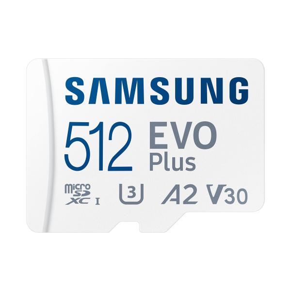 SAMSUNG EVO Plus 512GB MicroSD、MB-MC512KA/AM。