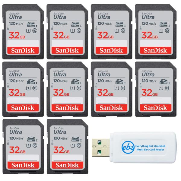 SanDisk SD 32GB Ultra Memory Card (10 Pack) Works ...