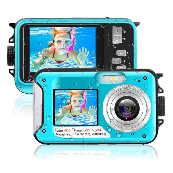 Kaisoon Tech Waterproof Camera 48MP Image 10FT Und...