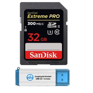 SanDisk Extreme Pro 32GB SDHC UHS-II Card Works with Canon Mirrorless Camera EOS R5 C (SDSDXDK-032G-GN4IN) U3 V90 4K 8K Class 10 Bundle with 1 Everyth｜valueselection