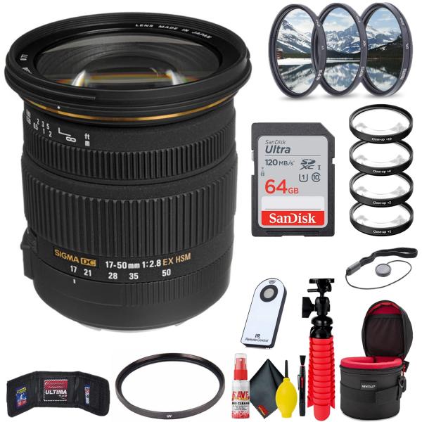 Sigma 17-50mm f/2.8 EX DC OS HSM Lens for Canon EF...