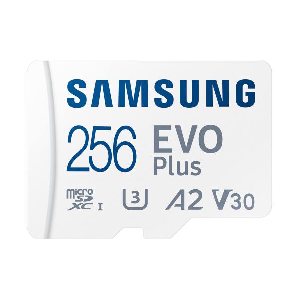 SAMSUNG EVO Plus w/SD Adaptor 256GB Micro SDXC, Up...