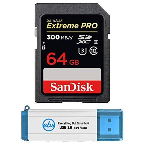 SanDisk 64GB Extreme Pro UHS-II SD Memory Card Wor...