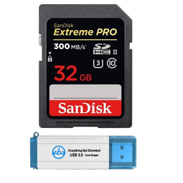 SanDisk 32GB SDHC Extreme Pro UHS-II Memory Card W...