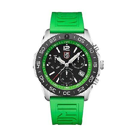 Luminox Mens Black Dial Green Rubber Band Ronda Z6...