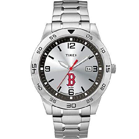 Timex x MLB Men&apos;s Citation Boston Red Sox Silver A...