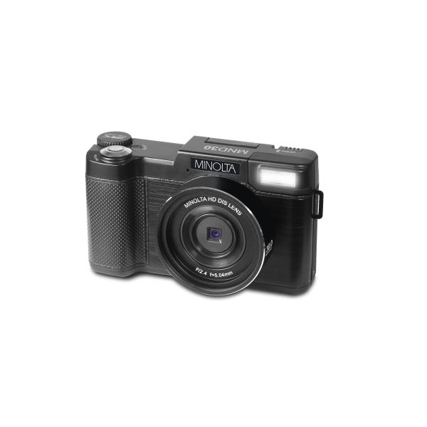Minolta MND30 30MP / 2.7K Ultra HD デジタルカメラ (ブラック)