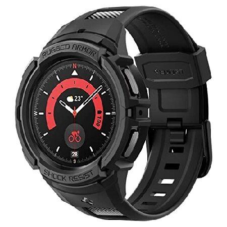 Spigen Galaxy Watch 5 Pro バンド 体組成測定 可能 一体型 ケース カバー...