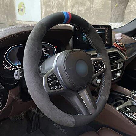 MEWANT Alcantara Car Steering Wheel Covers for BMW...