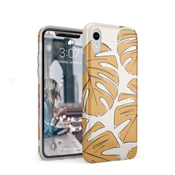 Casely iPhone XR Case | Island Time Tropical Leave...