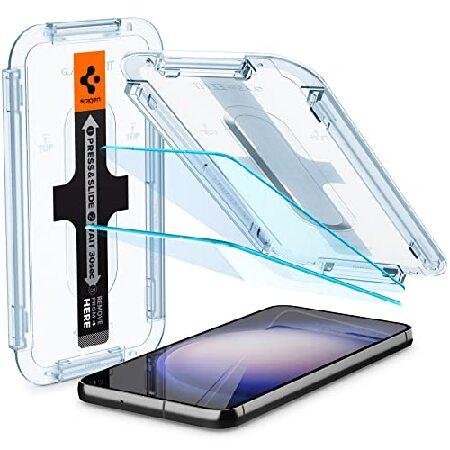 Spigen EZ Fit ガラスフィルム Galaxy S23 Plus 用 貼り付けキット付き ...