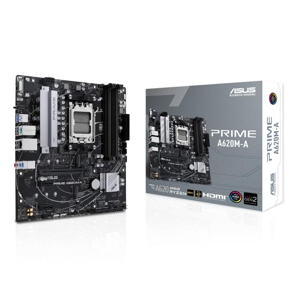 ASUS マザーボード PRIME A620M-A-CSM ブラック