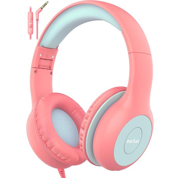 EarFun Kids Headphones Wired with Microphone, 85/9...