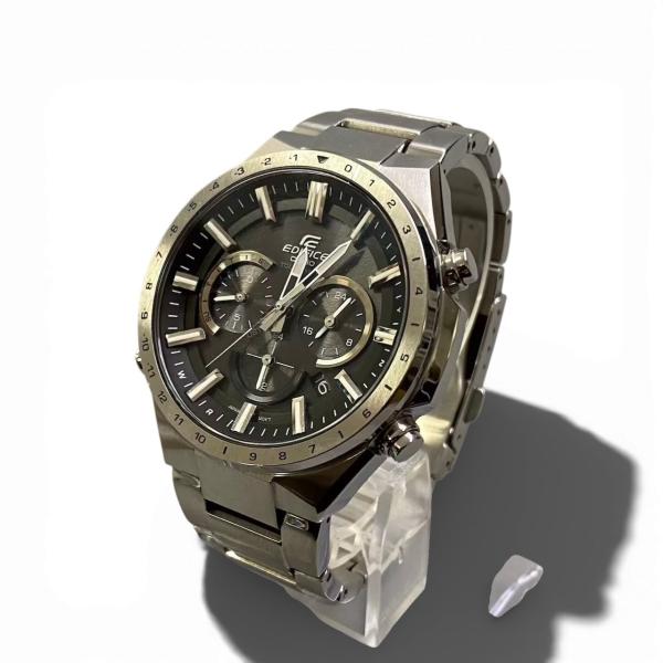 c23 CASIO EDIFICE カシオ エディフィス EOW-T660 シルバー 腕時計 デジタ...