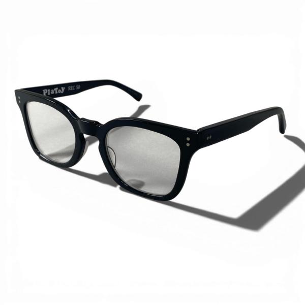 c17 【日本製】PlaToy プラトーイ セルロイドシリーズ ブラック REC 50 メガネ キー...