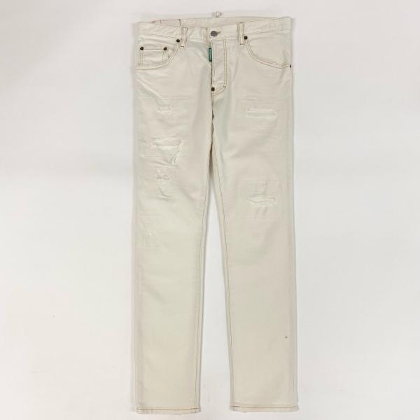 35i9 DSQUARED2 ディースクエアード イタリア製 SKATER JEAN ダメージ加工 ...