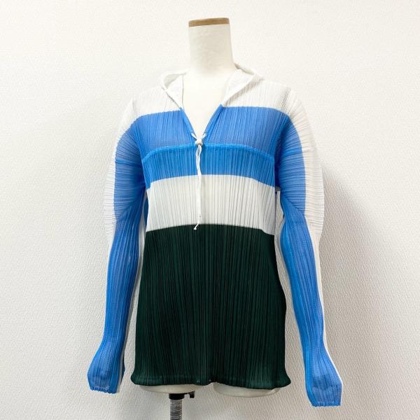 40h24 PLEATS PLEASE プリーツプリーズ 長袖パーカー フーディー トップス プリー...