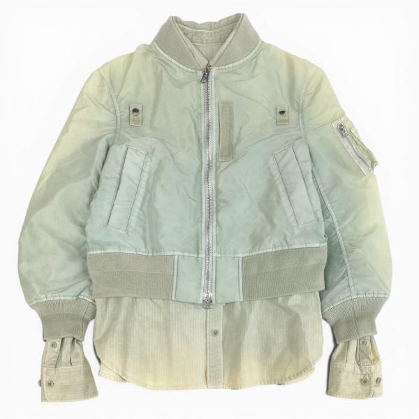 55L23 sacai サカイ 24AW Garment Dye Rip × Nylon Twill...