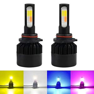 Catland 車用 LED フォグランプ HB4 9006 フォグ LEDバルブ イエロー ホワイト ブルー ピンク 4色 切り替え フォ