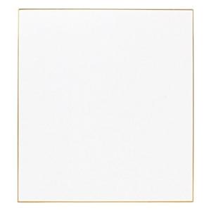 ☆爆買☆サイン用色紙 白 無地 50枚入り 金縁 定番サイズ