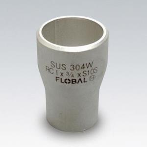100A×50A ステンレス突合せ溶接管継手 同心レジューサ Sch10S SUS304W B-R(...