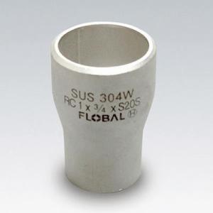 100A×80A ステンレス突合せ溶接管継手 同心レジューサ Sch20S SUS304W B-R(...