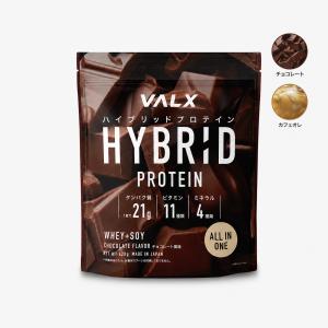 VALX ハイブリッドプロテイン 420g 選べる2種フレーバー チョコレート風味 カフェオレ風味 ホエイ WPC ソイ 完全食 鉄分 スプーンなし