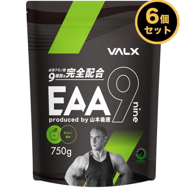 【6個セット】VALX (バルクス) EAA9 山本義徳 プロデュース 青りんご風味 必須アミノ酸 ...