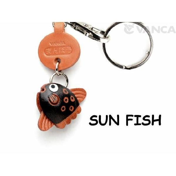 マンボウ 魚キーホルダー バンカクラフト 革物語 VANCA CRAFT レザー 手作り グッズ 雑...