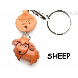 ひつじ 動物キーホルダー バンカクラフト 革物語 VANCA CRAFT レザー 手作り グッズ 雑貨 革小物 羊 動物 アニマル 名入れ可