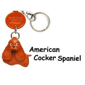 アメリカンコッカースパニエル 犬キーホルダー バンカクラフト 革物語 VANCA CRAFT レザー 手作り 雑貨 革小物 ドッグ 名入れ可