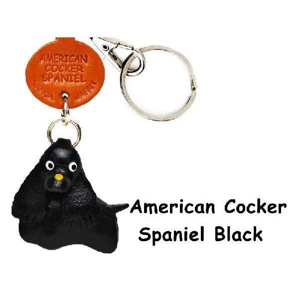 アメリカンコッカースパニエル ブラック 犬キーホルダー バンカクラフト 革物語 VANCA CRAF...