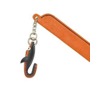 【チャームブックマーカー しおり】さめ【栞 ブックマーク 小物 グッズ デザイン文具 文房具 魚 サメ 鮫 着後レビューで名入れ無料