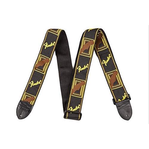 Fender ストラップ Fender? 2" Monogrammed Strap, Black/Y...