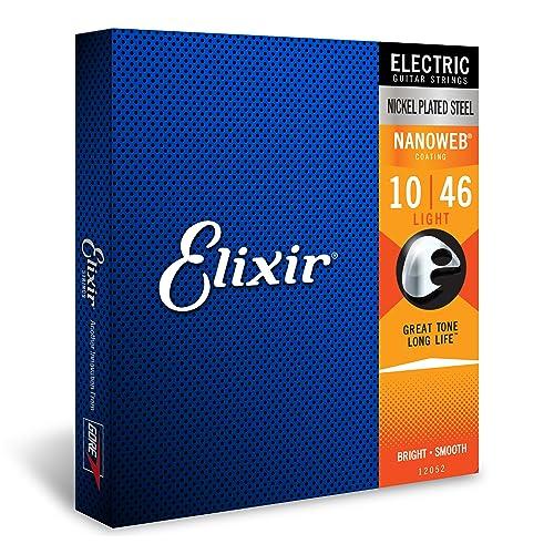 Elixir エレキギター弦 NANOWEB Light .010-.046 #12052 エリクサ...