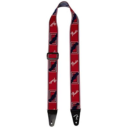 [フェンダー] ストラップ Weighless 2" Mono Strap, Red/White/B...