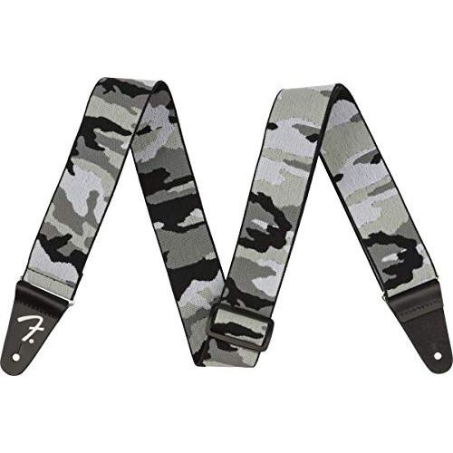 Fender カナダ製ナイロンストラップ WeighLess? 2" Gray Camo Strap