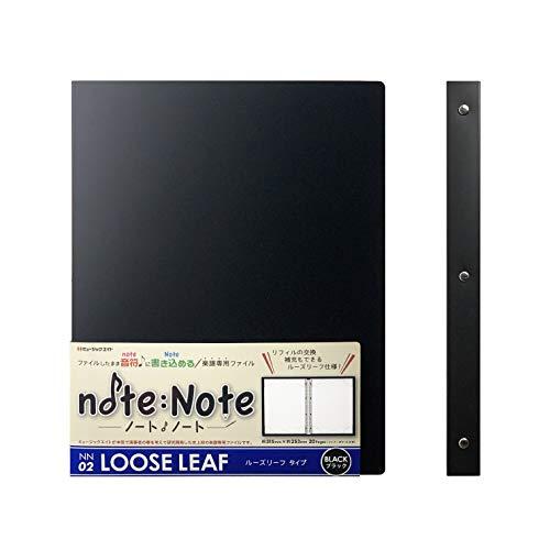 ミュージックエイト 楽譜ファイル 書き込み A4 ノートノート ルーズリーフタイプ NN-2