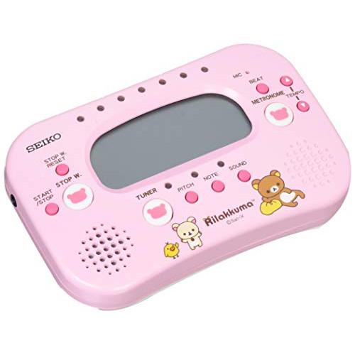 SEIKO セイコー メトロノーム&amp;チューナー&amp;ストップウオッチ リラックマ チェリーピンク STH...