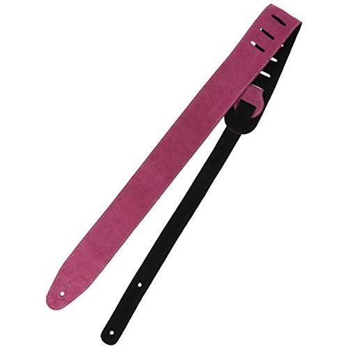 RENEGADE ギターストラップ 本革 スウェード ピンク SD-PK