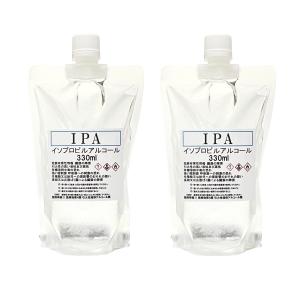 IPA イソプロピルアルコール 99.9%以上 660ml (330mlx2) 脱脂 ラベル剥がし ガラス掃除 国産品