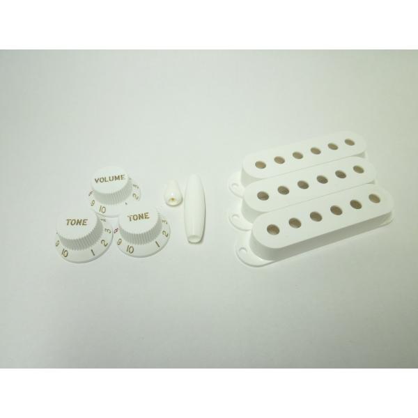 <VANDY GUITAR> ST KNOB (White) R8 フルセット