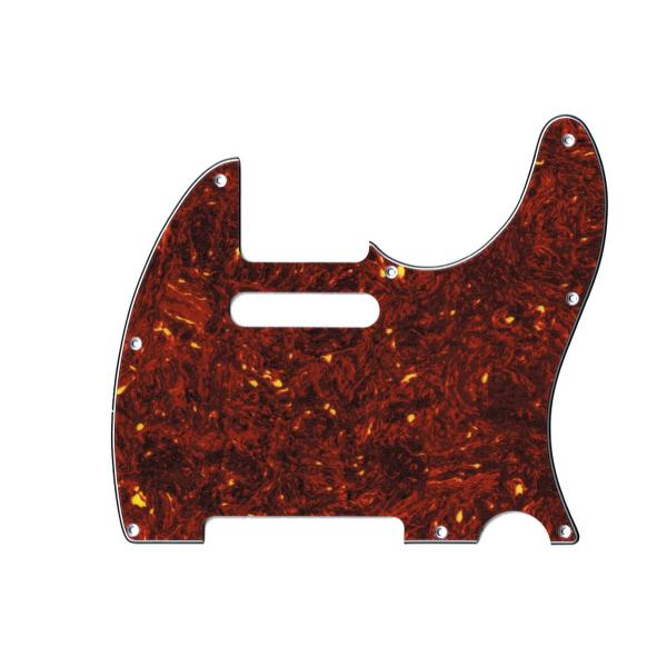 TL62 8hole PICK GUARD RED TORTOISE 3PLY