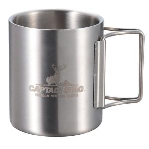 キャプテンスタッグ(CAPTAIN STAG) アウトドア コップ マグカップ マグ カップ タンブラー 250ml ダブルステンレス 中空